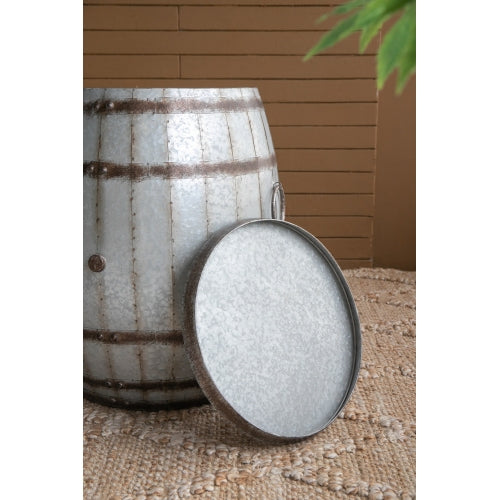 22.5x22.5x26" Drum Side Table