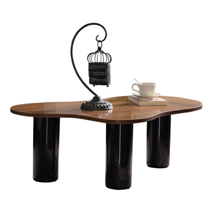 Cloud Shape Modern Coffee Table Irregular Design Easy Assembly Living Room Table