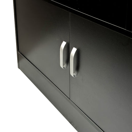 70.87 Inch Tall 10-Cube Bookshelf With 3 Closed Doors Home Storage Cabinet