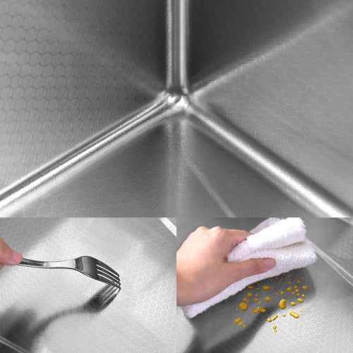 Pull-out Facuet Single Bowl Sink Kitchen Vegetable Sink 304 Whale Waterfall Sink Stainless Steel Dish Sink Vegetable Sink Household Vegetable Washing Basin, Dark Gray