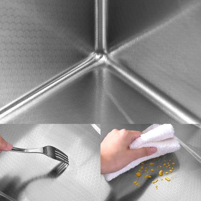 Pull-out Facuet Single Bowl Sink Kitchen Vegetable Sink 304 Whale Waterfall Sink Stainless Steel Dish Sink Vegetable Sink Household Vegetable Washing Basin, Dark Gray