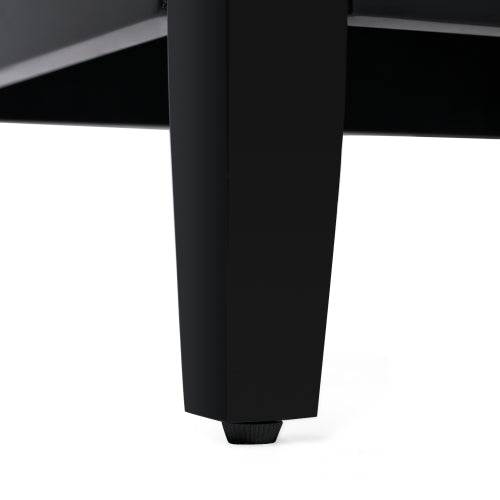 20" Bathroom Vanity with Sink, Bathroom Cabinet with A Door, Door Shelf Storage and Adiustable Foot Pads, A Drawer, Black