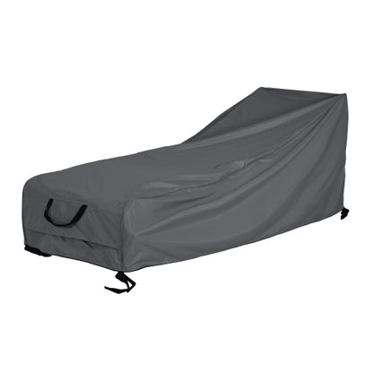 Shield Outdoor Slope Chaise Lounge Cover, Dark Gray