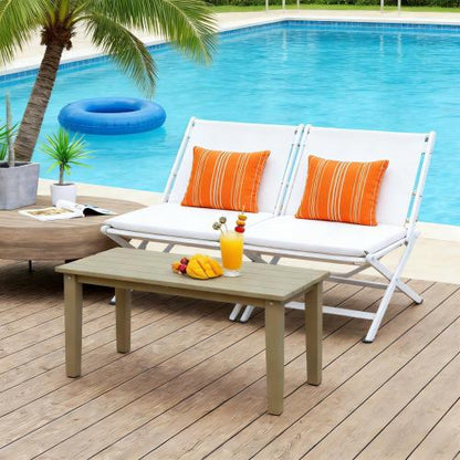 Outdoor Brown Table,Rectangle Outdoor Coffee Table