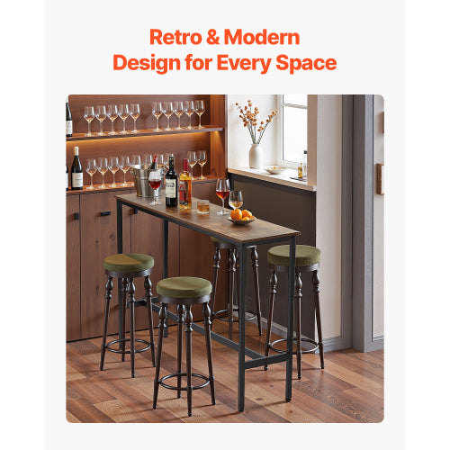 Bar Table Height Pub Table Cocktail Coffee Counter Kitchen Dining 55x15x39 in