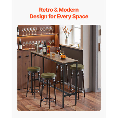 Bar Table Height Pub Table Cocktail Coffee Counter Kitchen Dining 55x15x39 in