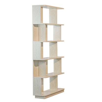 64.56 Inch 5-Tier Open MDF Bookshelf Free Combination Anti-Tip Design Multi-Color Household Display Shelf