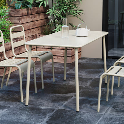 Sella long table outdoor dining table villa courtyard balcony table outdoor leisure table simple garden waterproof table