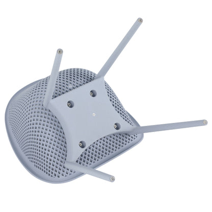 Holiday - 2-Pack Modern Lounge Chairs – Indoor/Outdoor All-Weather PP Plastic, Lightweight for Patio, Beach, Living Room (Light Baby Blue)