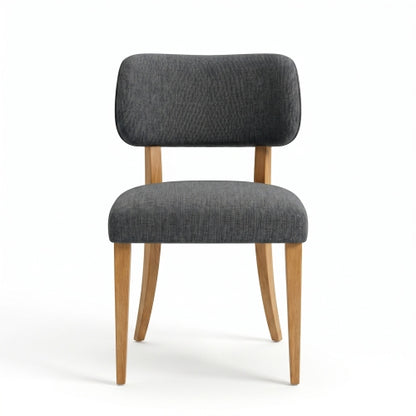 Wooden Dining Chairs Set of 2, Modern Fabric Upholstered Dining Room Chair Kitchen Chairs, Farmhouse Dinner Chair for Kitchen Dining Room