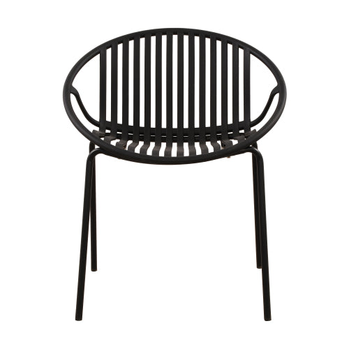 Patio Dining Chairs Stackable Chairs with Breathable Design Modern Simple Art Style