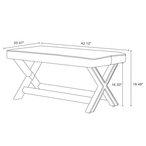 Accent Bench in Forest Green