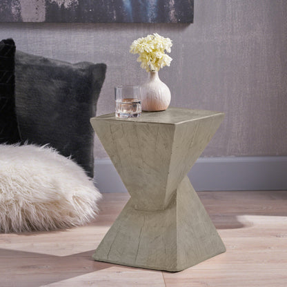 Modern Side Table – Stylish Cent Table Compatible with Living Room, Bedroom, or Office – Versatile Home Furniture with Design and Sturdy Construction,Light gray Color