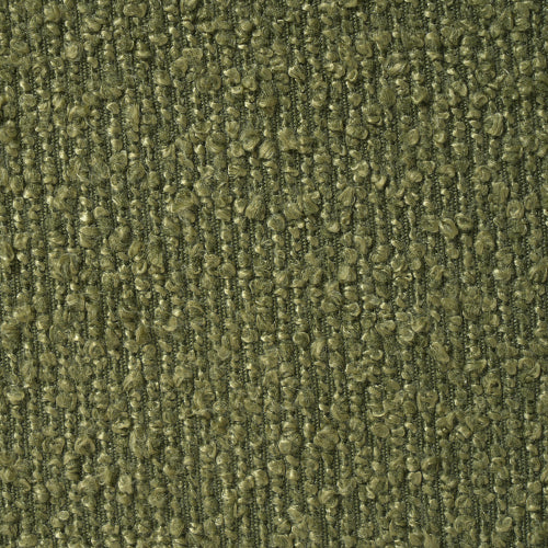 Olive Green Boucle Upholstered Ottoman, Tufted Footrest with Solid Rubber Wood Legs, 350 LBS Weight Capacity