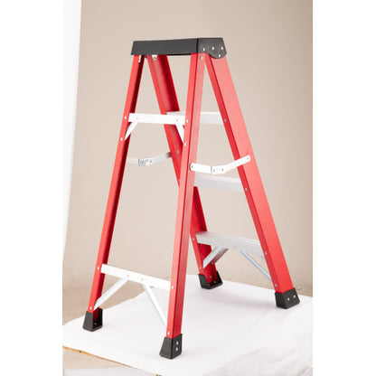Fiberglass ladder, single-sided stepladder for electrical engineering ladder construction insulation ladder with a load capacity of 330 pounds
