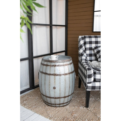 22.5x22.5x26" Drum Side Table