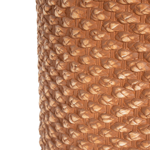 Evie Outdoor Patio Round MGO Side Table, Brown