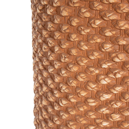 Evie Outdoor Patio Round MGO Side Table, Brown