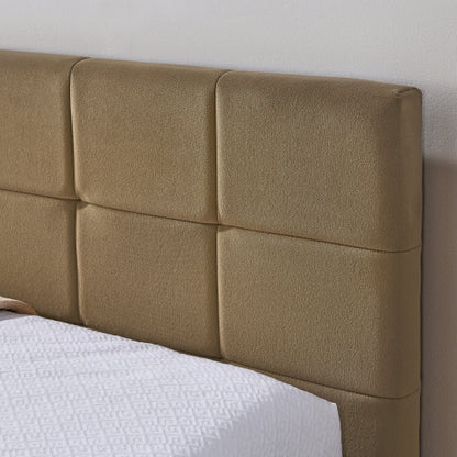 Full Size Upholstered Tufted  Bed Frame, Sofa Bed Frame with Comfortable Backrest and Armrests, Full Size Bed for Bedroom, Living Room,Velvet, BROWN(80.5inch *59inch *30.5inch )