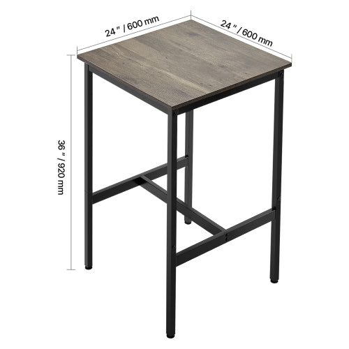 24 in Bar Table Height Pub Table Cocktail Coffee Counter Desk Kitchen Dining