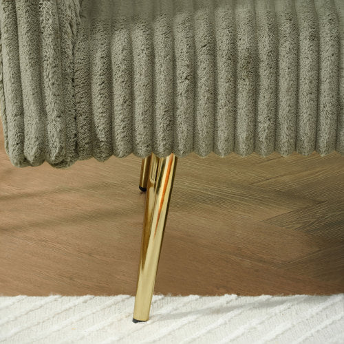 79 inch  Foldable Corduroy Sofa Bed with Adjustable Folding Armrests