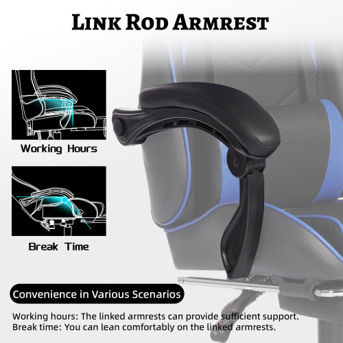 E-sports Gaming Chair Sports Car Driving Seat PU Material Moulded Sponge Comfortable and Safe With Massage