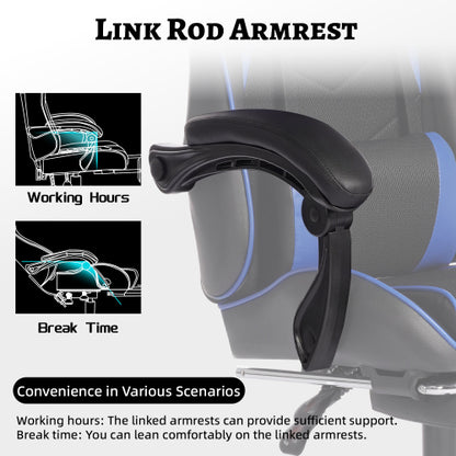 E-sports Gaming Chair Sports Car Driving Seat PU Material Moulded Sponge Comfortable and Safe With Massage