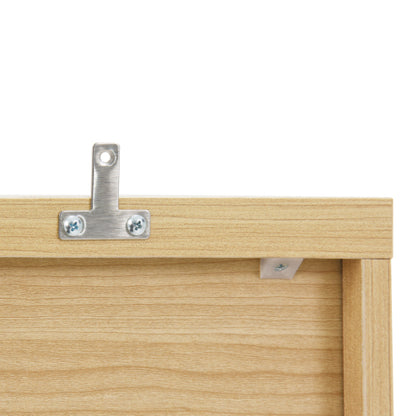 6 Drawer Storage Cabinet ,Dresser, Wood Storage Tower Clothes Organizer with Wavy drawer panel, Wide Chest of 6 Drawers, Large Storage Space for Bedroom, Hallway, Entryway Living Room Natural