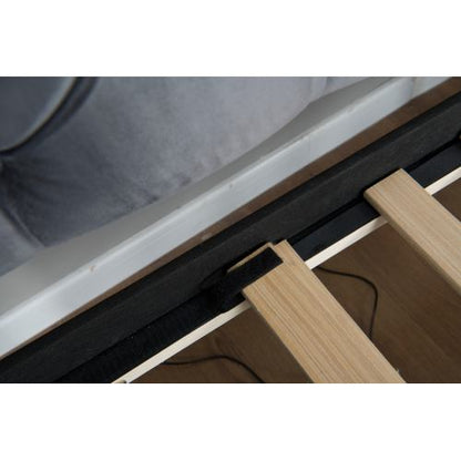 Twin Size Upholstered Daybed with 2 Storage Drawers and USB Charging Design, Velvet Upholstered Daybed Frame, Twin Sofa Bed for Living Room Bedroom, No Box Spring Needed,Plush Velvet Fabric
