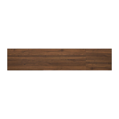 76 Inch Modern TV Stand with Glass Doors Wood Grain Media Console