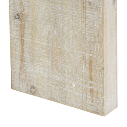 52 inch Wood Console Table with Curved Edge, Natural Texture, Perfect for Entryways and Living Rooms