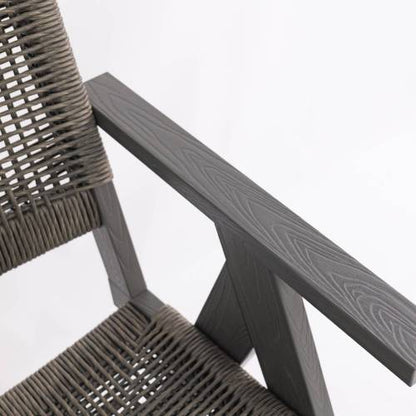 Lounge chair CHARCOAL GREY color, suitable for all seasons: Outdoor lounge chair