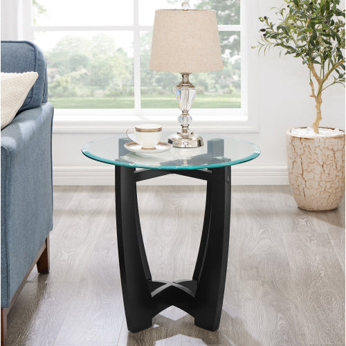 23.5inch  Round Glass Coffee Table