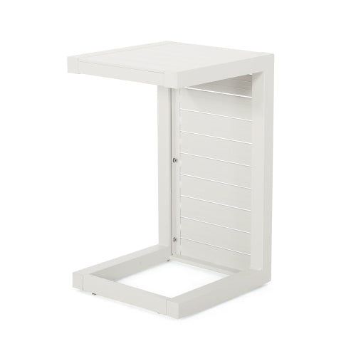 outdoor table C-SHAPED TABLE WHITE