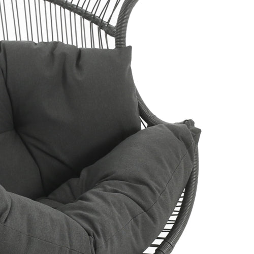 Palos Outdoor Wicker Glider Chair - Dark Gray