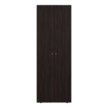 Armoire, 2 Doors, 2 Shelves, Walnut / Black Wengue