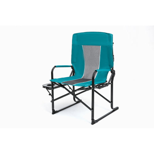 Camping Directors Chair, Heavy Duty,Oversized Portable Folding Chair with Side Table, Pocket for Beach, Fishing,Trip,Picnic,Lawn Blue