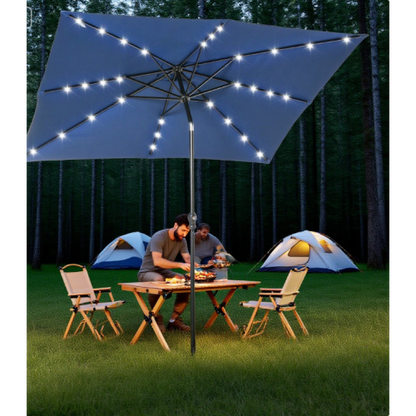 Sun Umbrella Solar Umbrella, Lighted Patio Umbrella