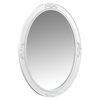 Silver Luxury Oval?Mirror Vanity Desk, 41.0 inch *17.5 inch  Tabletop, 3 Drawers, Elegant Console Table for Entryway & Bedroom