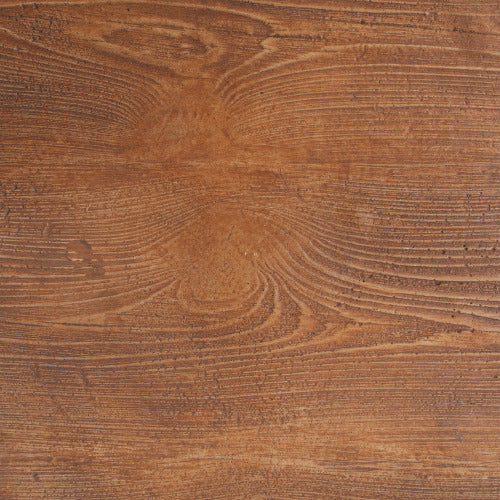 Iris Outdoor Patio Three-Legged Wood-Grain Round MGO Side Table, Brown