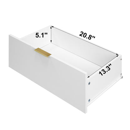 8 Drawers Dresser for Bedroom, Wood Bedroom Dresser Modern Drawer Chest, 8 Chest of Drawer, Tall Dresser for Closet, Dressers Organizer for Living Room, Closet, Hallway White