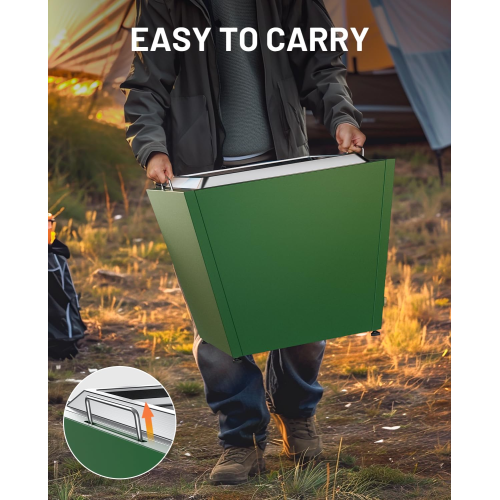 Cyberpit One Pro 25 inch Smokeless Fire Pit, w/Pull-Out Ash Pan