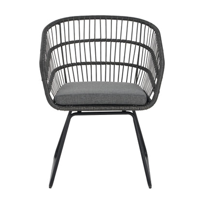 TERRY CHAIR,2PCS with 2 Cushions,Gray