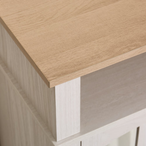 58" Fireplace TV Stand, Entertainment Center with 23" Electric Fireplace, TV Table for TVs up to 70 Inch, Media Console Cabinet with Storage and Glass Doors for Living Room