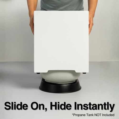 Propane Tank Cover 16 Inch, 20 LB Outdoor Tank Storage Hideaway Table for Gas Fire Pits