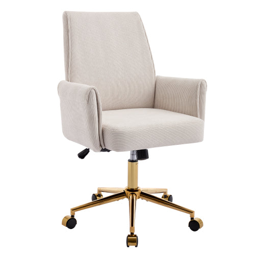 Mid-back liftable office chair, striped fabric, and ergonomically designed, is an excellent choice for working, studying or relaxing. The mid-back design provides a better sitting experience,White