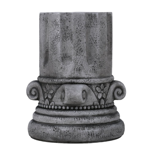 Cement Outdoor End Tables for Patio, GardenAccent Table, Modern Small Round Side Tablefor Outside, Tree Stump Garden Stool DrumTable indoor and Outdoor