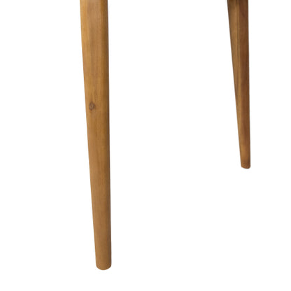 Outdoor Dining Table with Acacia Wood Frame, Teak