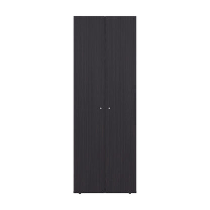 Armoire 66.9" H, 2 Doors, 4 Shelves, Black Wengue - Bedroom