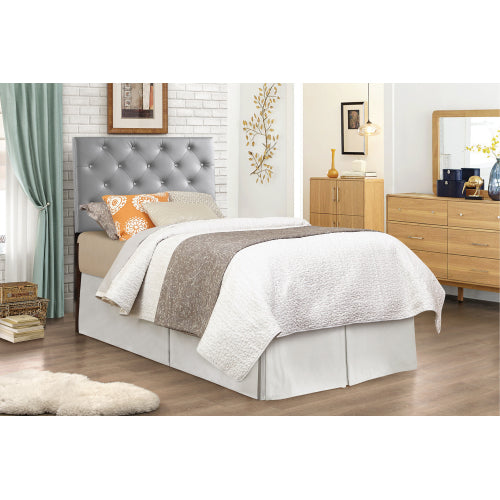 Stylish Casual Twin Headboard In Light Grey